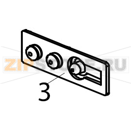 Light transmitter / button Zebra TTP-2030 Light transmitter / button Zebra TTP-2030Запчасть на деталировке под номером: 3