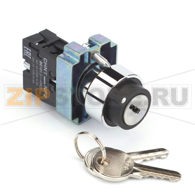 Переключатель, 2 положения, 1НО, IP40 Chint NP2-BG21 