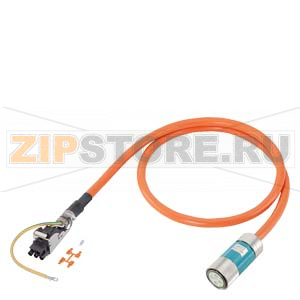 СИЛОВОЙ КАБЕЛЬ С ПОДГОТОВКОЙ (1FT/1FK/1PH ДЛЯ SINAMICS) 4X10 C, ТИПОРАЗМ. ШТЕКЕРА 3/10 ММ2 UL/CSA, DESINA MOTION-CONNECT 500 DMAКС. = 20,0 ММ, ДЛИНА (M) = Siemens 6FX5002-5CS13-.... 
