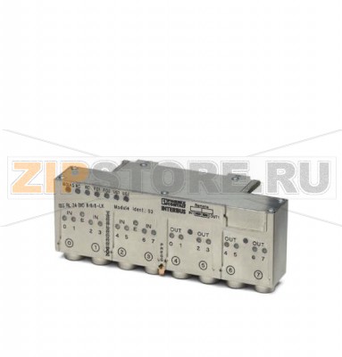 Устройство цифрового ввода-вывода для INTERBUS оптоволоконная технология Phoenix Contact IBS RL 24 DIO 8/8/8-LK-2MBD скорость передачи 2 Мбод, восемь входов (24 В пост. тока), восемь выходов (24 В пост. тока, 0,5 А), подключение датчиков / исполнительных элементов посредством 5-контактных гнезд M12, прочный металлический корпус, степень защиты IP67.Минимальный заказ: 1 шт.Упаковка: 1 шт.