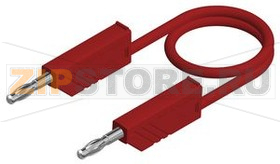 Провод тестовый 0.25 м, красный Hirschmann MLN 25/1 RED 