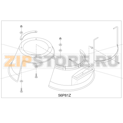 Front+rear part plast. RN100 w/screws Bear Varimixer AR80 VL-1S Front+rear part plast. RN100 w/screws Bear Varimixer AR80 VL-1SЗапчасть на деталировке под номером: 56P81Z