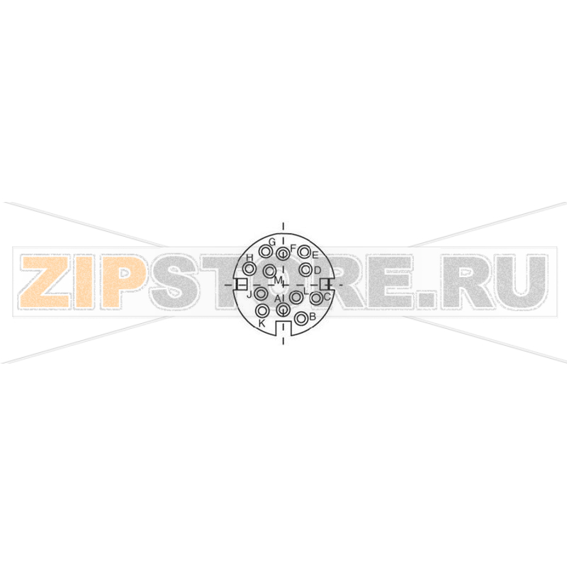 Разъем круглый, тип коннектора: гнездо, 12 контактов, 1 шт Binder 99-2030-00-12 