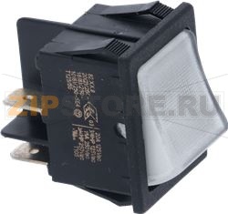 SWITCH 2-POLE LUMINOUS WHITE 