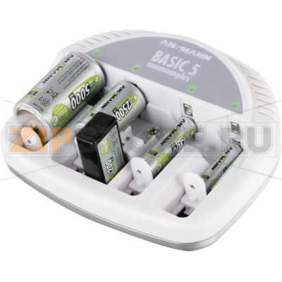 Зарядное устройство 9 В, микро (AAA), миньоны (AA), (C), (D) Ansmann Basic 5 plus 