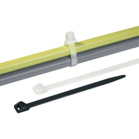 Стяжка кабельная, черная, 1 шт HellermannTyton RT250M-PA66UV-BK