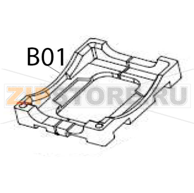 Upper foam cushion Hurakan HKN-WP900G Upper foam cushion Hurakan HKN-WP900GЗапчасть на деталировке под номером: B01