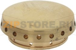 BURNER CAP PERFORATED BRASS POLISHED 