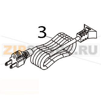 Power cord / AU TSC TA300 Power cord / AU TSC TA300Запчасть на деталировке под номером: 3