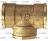 FFF 3/8 BRASS TEE - 10PCS