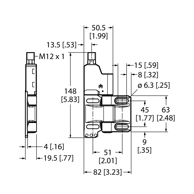 Переключатель дверной петли Turck SI-HGZ63FQDL 