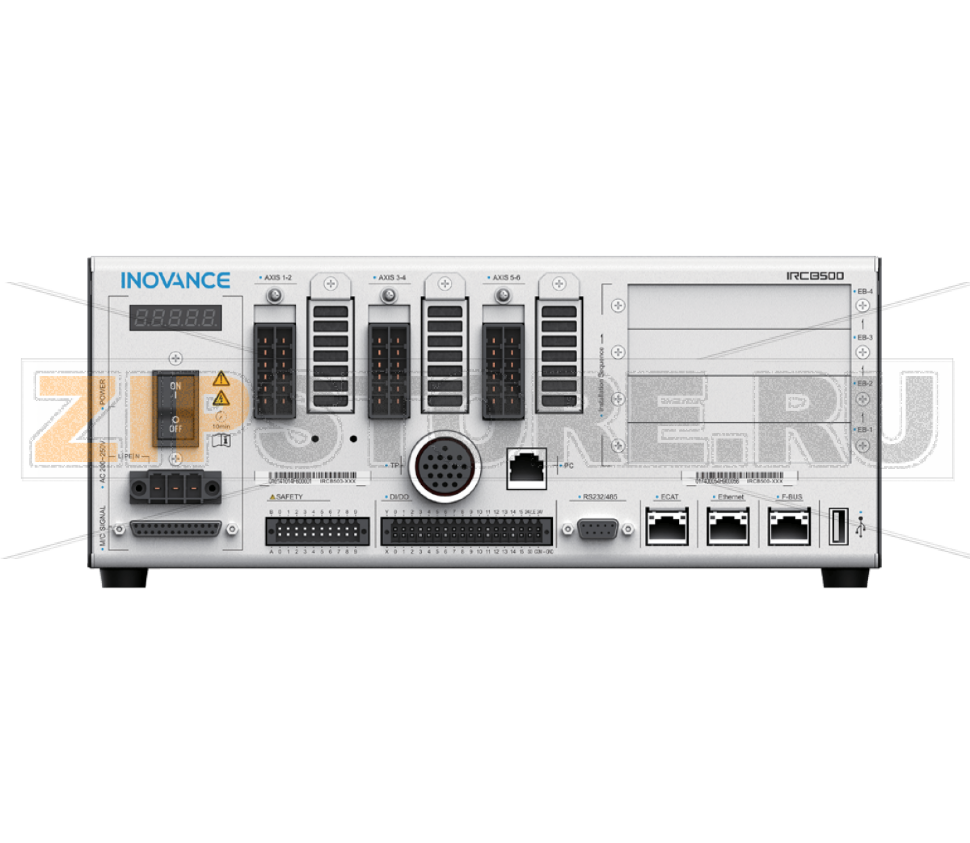 Робот шестиосевой, нагрузка: 3 кг, радиус действия: 638 мм, кабель: 5 м, повторяемость: ±0.02 мм, IP40 Inovance IRS311-3-60TS5 