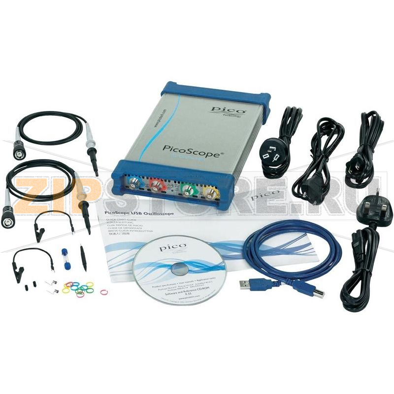 Осциллограф USB 250 МГц, 8 каналов, 5 Гвыб/с, 256 МБ/кан, 8 бит Pico PicoScope 6402C 
