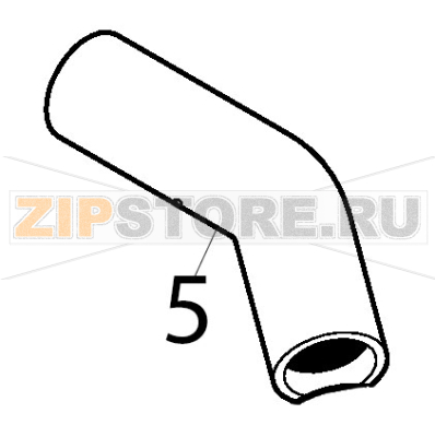 Outlet elbow Silanos E1000 Outlet elbow Silanos E1000Запчасть на деталировке под номером: 5