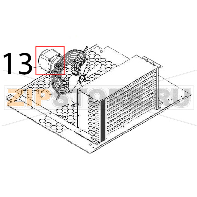 Fan motor Angelo Po DS31 Fan motor Angelo Po DS31Запчасть на деталировке под номером: 13