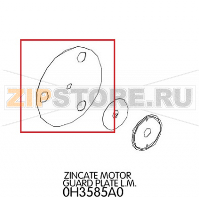 Zincate motor guard plate L.M. Unox XF 133 Zincate motor guard plate L.M. Unox XF 133Запчасть на деталировке под номером: 73Название запчасти на английском языке: Zincate motor guard plate L.M. Unox XF 133