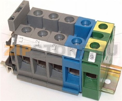 Terminal strip with fuse 35 mm²   L1-L3, 