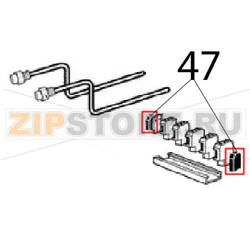 Terminal clamping board Angelo Po 31PIE6 Terminal clamping board Angelo Po 31PIE6Запчасть на деталировке под номером: 47