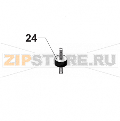 Rubber Suspension for Motor VL2 Bear Varimixer RN20 VL-2                                                                             Rubber Suspension for Motor VL2 Bear Varimixer RN20 VL-2Запчасть на сборочном чертеже под номером: 24Название запчасти на датском&nbsp;языке: Rubber Suspension for Motor VL2 Bear Varimixer RN20 VL-2