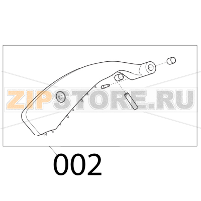 Assieme pressamerce MRR-CNV NO CE Sirman Canova 300 Assieme pressamerce MRR-CNV NO CE Sirman Canova 300Запчасть на деталировке под номером: 2