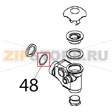 Anello OR Angelo Po BX61E Anello OR Angelo Po BX61EЗапчасть на деталировке под номером: 48
