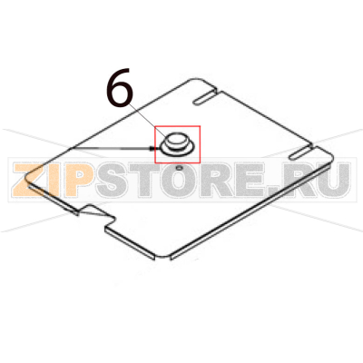 Handle of cover Hurakan HKN-FR6L Handle of cover Hurakan HKN-FR6LЗапчасть на деталировке под номером: 6