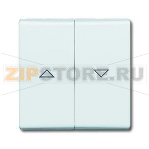 Клавиша для выключателя жалюзи с маркировкой, IP44, белая ABB 2CKA001731A1650 