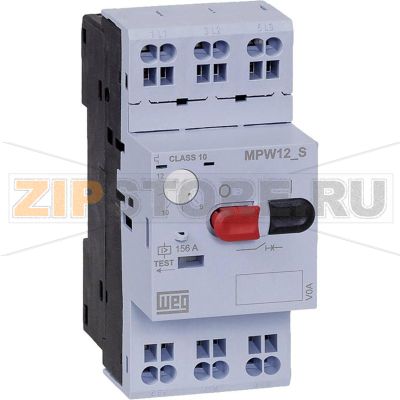 Автомат защиты двигателя 1.6 А, 1 шт WEG MPW12-3-D016S 