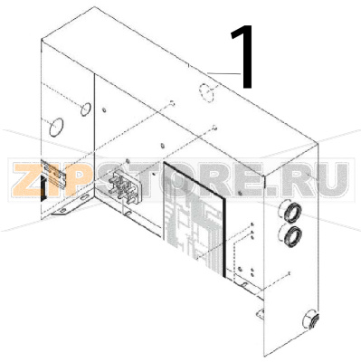 El. board Angelo Po FM1011E2 El. board Angelo Po FM1011E2Запчасть на деталировке под номером: 1