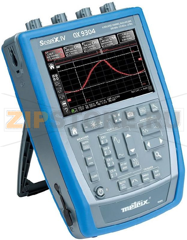 Осциллограф цифровой 300 МГц, 4 канала, 2.5 Гвыб/с, 100 KP, 12 Бит Metrix OX9304 