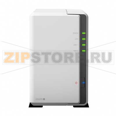 Хранилище сетевое 512 Мб, DDR4, 1xRJ-45x1000 Мбит/с Synology DS220J 