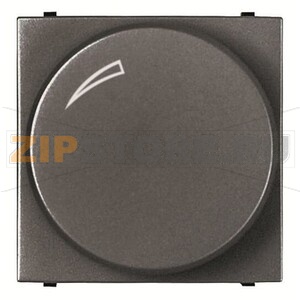 Механизм электронного поворотного светорегулятора 60-400 Вт, двухмодульный, антрацитовый ABB 2CLA226020N1801 