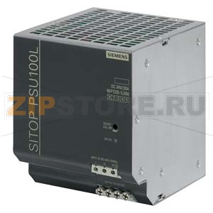 SITOP PSU100L 24 V/20 A, стабилизированный блок питания. Вход: ~100-240 В, выход: =24 В/20 A Siemens 6EP1336-1LB00 