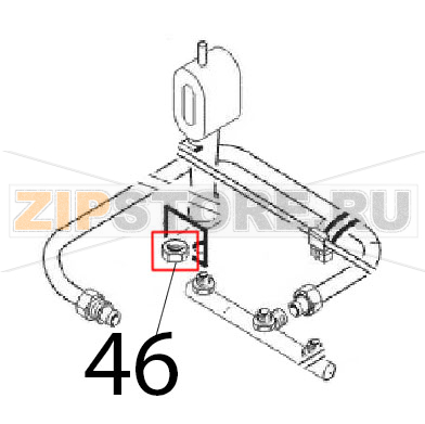 Lock nut 3/8&#039;&#039; Angelo Po 0A1FR1G Lock nut 3/8'' Angelo Po 0A1FR1GЗапчасть на деталировке под номером: 46