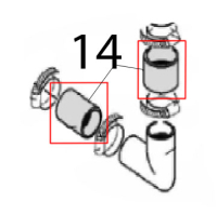 Elbow L=170, ØI: 60, ØE: 70 Angelo Po C165D