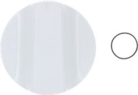 KNOB WHITE S-2K W.OUT/PIN