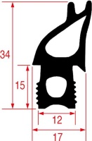 GUARNIZIONE PORTA FORNO 683x558 mm