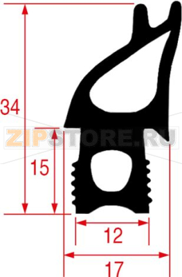 GUARNIZIONE PORTA FORNO 683x558 mm 