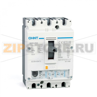 Выключатель автоматический 100 А, 150 кА, 3 полюса Chint NM8N-250R 