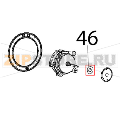 Guarnizione portamotore stamp. Unox XFT 185 Guarnizione portamotore stamp. Unox XFT 185Запчасть на деталировке под номером: 46