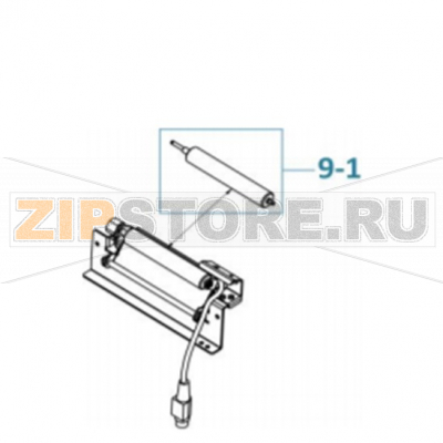 Platen roller for peel-off kit TSC TTP-2410MT Platen roller for peel-off kit TSC TTP-2410MTЗапчасть на сборочном чертеже под номером: 9-1Название запчасти на английском языке: Platen roller for peel-off kit TSC TTP-2410MT