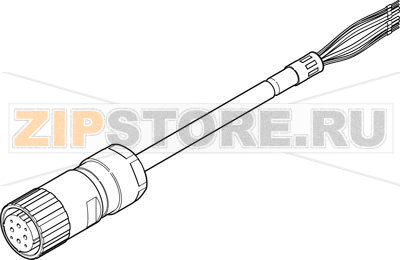 Кабель электродвигателя 15 м Festo NEBM-M40G8-E-15-Q10N-LE8 