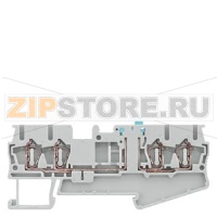 КЛЕММА ИЗОЛИРОВАННАЯ ПРУЖИННОЕ ПОДСОЕДИНЕНИЕ, 4 ПОДСОЕДИНЕНИЯ:0.08 - 2.5 MM2, ШИРИНА: 5.2 MM, СЕРАЯ С ОРАНЖЕВЫМ НОЖОМ Siemens 8WH2004-6CF00