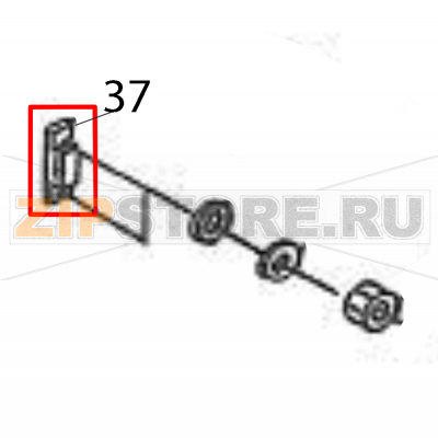 Magnet catcher Sato M84Pro Magnet catcher Sato M84ProЗапчасть на деталировке под номером: 37Название запчасти на английском языке: Magnet catcher Sato M84Pro.