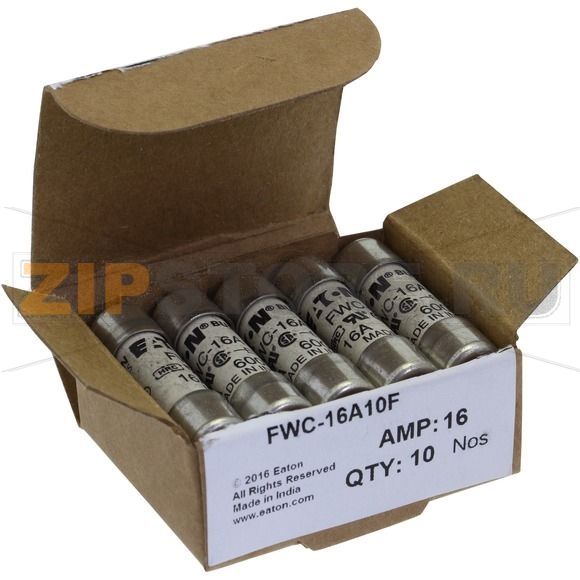 Предохранитель, 16 A, AC 600 В, 200 кА, 10x38 мм, aR, UL Eaton 16AMP 600V AC FERRULE 10x38MM 