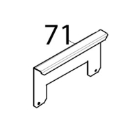 Staffa supporto coperchio Tecnoeka KF 1010 EV UD