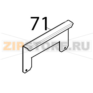 Staffa supporto coperchio Tecnoeka KF 1010 EV UD Staffa supporto coperchio Tecnoeka KF 1010 EV UDЗапчасть на деталировке под номером: 71