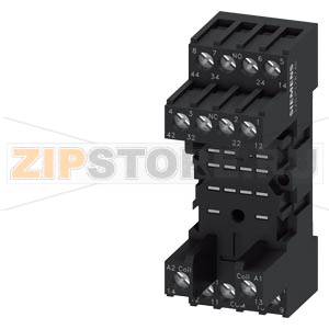 СТАНДАРТНЫЙ ЦОКОЛЬ ДЛЯ ВТЫЧНОГО РЕЛЕ РТ СЕРИИ C 4 П КОНТАКТАМИ, ВИНТОВЫЕ КЛЕММЫ, МОНТАЖ НА DIN-РЕЙКУ Siemens LZS:PT78740 