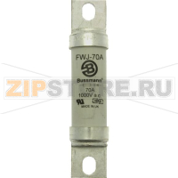 Предохранитель, 70 A, AC 1000 В, DC 800 В, 25 кА, 29x126 мм, UL Eaton 70AMP 1000V AC SEMI-COND FU