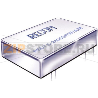 Преобразователь DC/DC, печатный монтаж, 48 В/DC, 15 В/DC, -15 В/DC Recom REC7.5-4815DRW/AM 